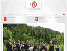 Tablet Screenshot of dynastyweddings.com